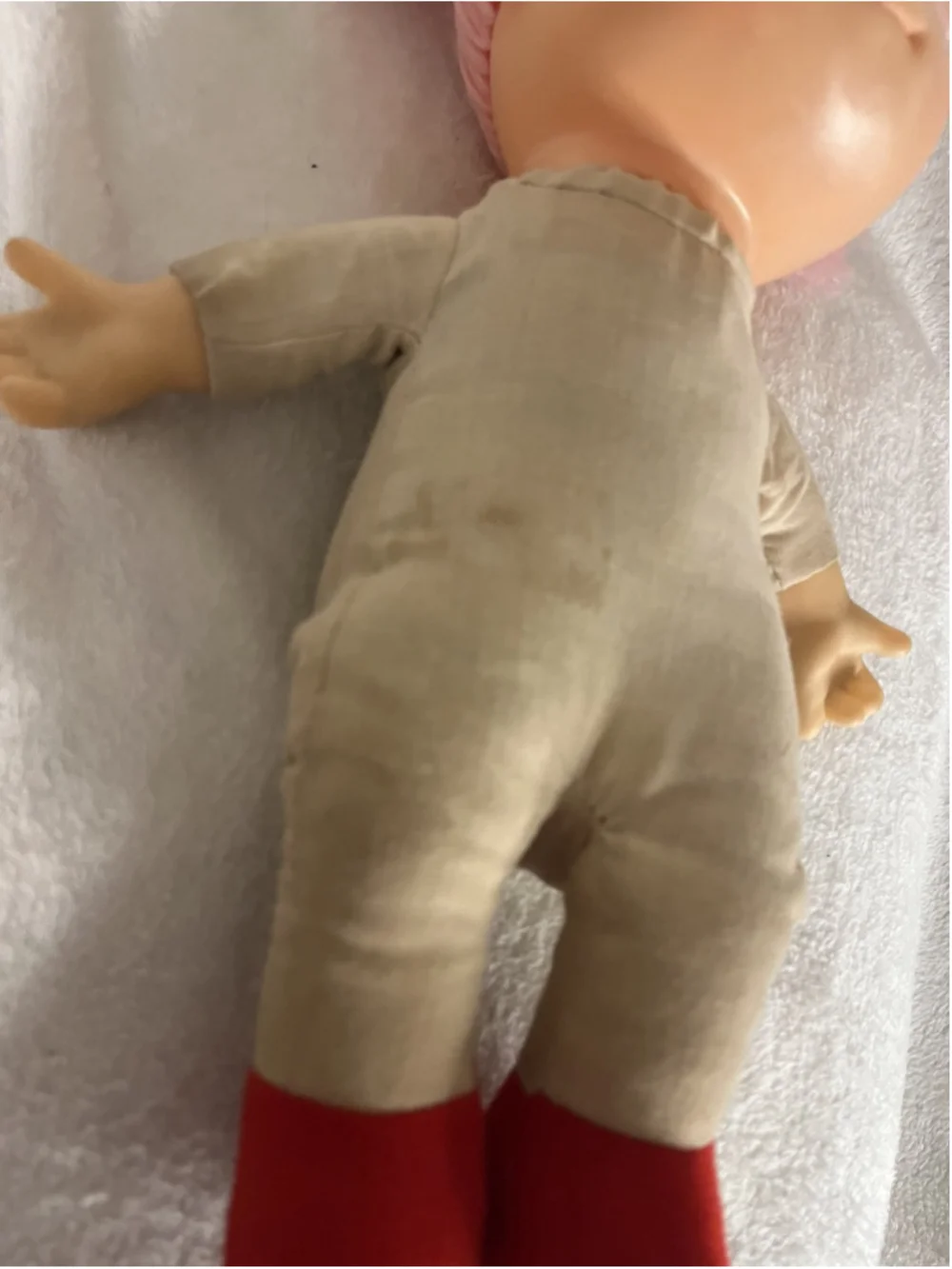Vintage 1980s Komfy Kid Ice Cream Girl Doll Pink Yarn Hair NO OUTFIT SEE